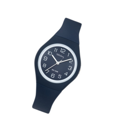 Tekday 654142 analoog tiener horloge 34 mm 100 meter blauw/ wit