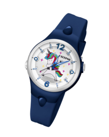 Calypso K5784/7 analoog unicorn horloge 34 mm 100 meter blauw