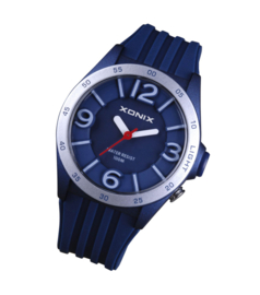 Xonix WY-004 analoog tiener horloge 38 mm 100 meter blauw