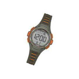 Tekday 654660 digitaal  tiener horloge 35 mm 100 meter grijs/ oranje