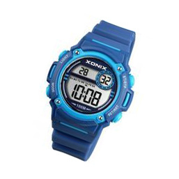 Xonix BAE-002 digitaal tiener horloge 38 mm 100 meter blauw
