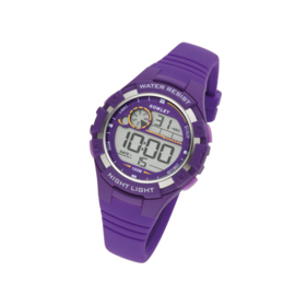 Nowley 8-6241-0-6 digitaal tiener horloge 38 mm 100 meter paars