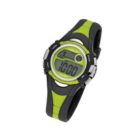 Nowley 8-6145-0-5 digitaal tiener horloge 36 mm 100 meter zwart/ groen