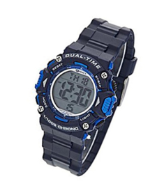 Marea B40190/3 digitaal tiener horloge 40 mm 100 meter blauw