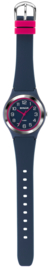 Sinar XB-48-2 analoog tiener horloge 36 mm 100 meter blauw/ roze