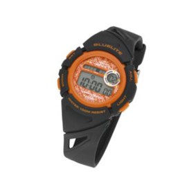 Nowley 8-6237-0-3 digitaal tiener horloge 37 mm 100 meter zwart/ oranje