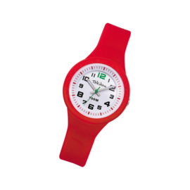 Tekday 653987 analoog horloge 32 mm 100 meter rood/ wit