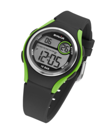 Sinar XE-64-3 digitaal tiener horloge 36 mm 100 meter zwart/ groen