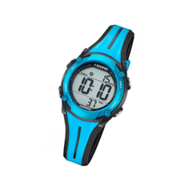 Calypso K5682/C digitaal tiener horloge 34 mm 100 meter blauw/ zwart