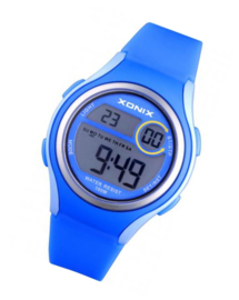 Xonix EV-005 digitaal tiener horloge 36 mm 100 meter blauw