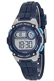 Marea B25154/2 digitaal tiener horloge 36 mm 100 meter blauw