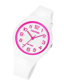 Calypso K5777/5 analoog tiener horloge 34 mm 100 meter wit/ roze