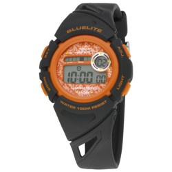Nowley 8-6237-0-3 digitaal tiener horloge 37 mm 100 meter zwart/ oranje