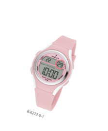 Nowley 8-6273-0-1 digitaal tiener horloge 36 mm 100 meter roze/ wit