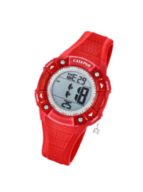 Calypso K5728/3 digitaal tiener horloge 38 mm 100 meter rood