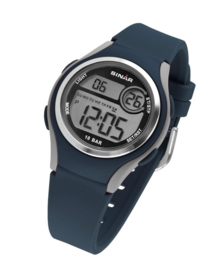 Sinar XE-64-2 digitaal tiener horloge 36 mm 100 meter blauw/ grijs