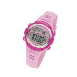 Nowley 8-6242-0-4 digitaal tiener horloge 35 mm 100 meter roze