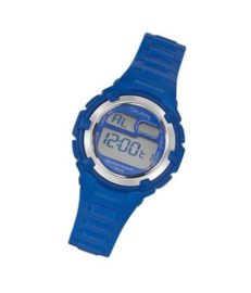 Tekday 653798 digitaal tiener horloge 34 mm 100 meter blauw/ grijs