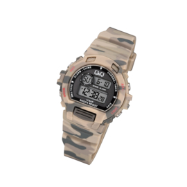 Q&Q M153J010 digitaal tiener horloge 40 mm 100 meter leger groen