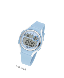 Nowley 8-6273-0-2 digitaal tiener horloge 36 mm 100 meter blauw/ wit