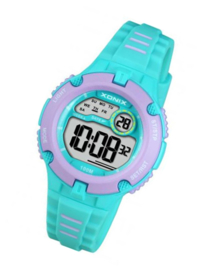 Xonix IV-003 digitaal tiener horloge 34 mm 100 meter turquoise/ roze