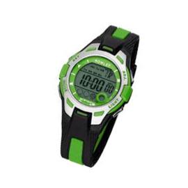 Nowley 8-6301-0-4 digitaal tiener horloge 37 mm 100 meter zwart/ groen