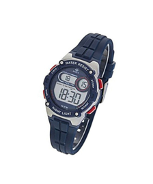 Marea B25154/3 digitaal tiener horloge 36 mm 100 meter blauw/ rood