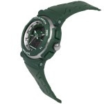 Coolwatch CW.273 analoog/ digitaal tiener horloge 36 mm 50 meter groen/ zilverkleur