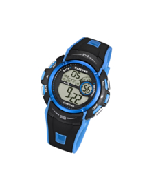 Calypso K5610/6 digitaal tiener horloge 45 mm 100 meter zwart/ blauw