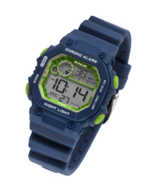Sinar XE-55-2 digitaal tiener horloge 35 mm 100 meter blauw/ groen
