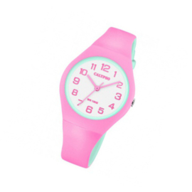 Calypso K5777/6 analoog tiener horloge 34 mm 100 meter roze/ mint
