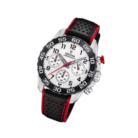 Festina F20458/1  chronograaf horloge 38 mm 50 meter zilverkleurig/ zwart