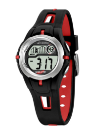 Calypso K5506/1 digitaal tiener horloge 34 mm 100 meter zwart/ rood