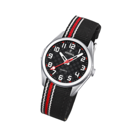 Festina F16904/3 tiener horloge 31 mm 50 meter zwart/ rood