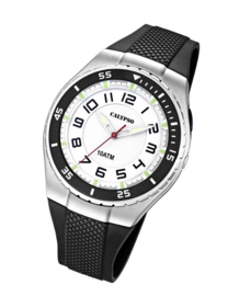 Calypso K6063/3 analoog tiener horloge 42 mm 100 meter zwart/ wit
