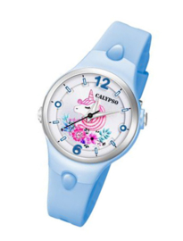 Calypso K5783/5 analoog unicorn horloge 34 mm 100 meter blauw