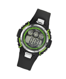 Tekday 653838 digitaal tiener horloge 39 mm 50 meter zwart/ groen