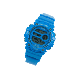 Q&Q M154J006 digitaal tiener horloge 40 mm 100 meter blauw