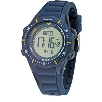 Sinar XR-12-2 digitaal tiener horloge 40 mm 100 meter blauw
