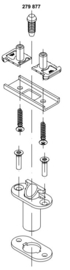 Schuco reparatieset schakelslot -  279877