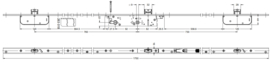 Schuco antipaniek slot Interlock  34/92 E - 279513 / 279514