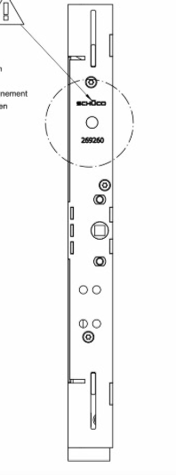 Schuco kantschuif AS FD 75 / 90 - 269260
