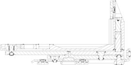 Schuco AvanTec verdektliggend hoekscharnier - onder - tot 160 kilo -  LS 275173 / RS 275174