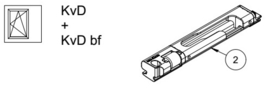 Schuco Simply Smart - oploopblok KVD raam - LS 277509 / 277079 - RS 277508 / 277080