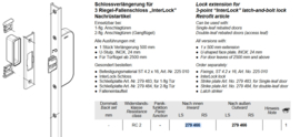 Schuco verlengstuk interlock slot 279466