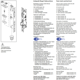 Schuco antipaniek slot - E 35/92 - 241987