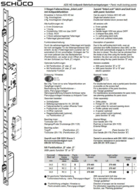 Schüco antipaniek meerpuntslot Interlock B 34/92 - 279468