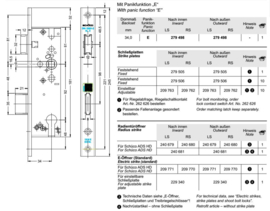 Schuco antipaniek slot - E 34/92 - 241187 279498