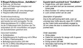 Schuco meerpuntslot Safematic - hoge deuren - 34.5/92/9 -  279018