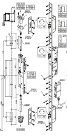 Schuco antipaniek meerpuntslot Interlock  36.5/92 E - LS 279517 / RS 279518